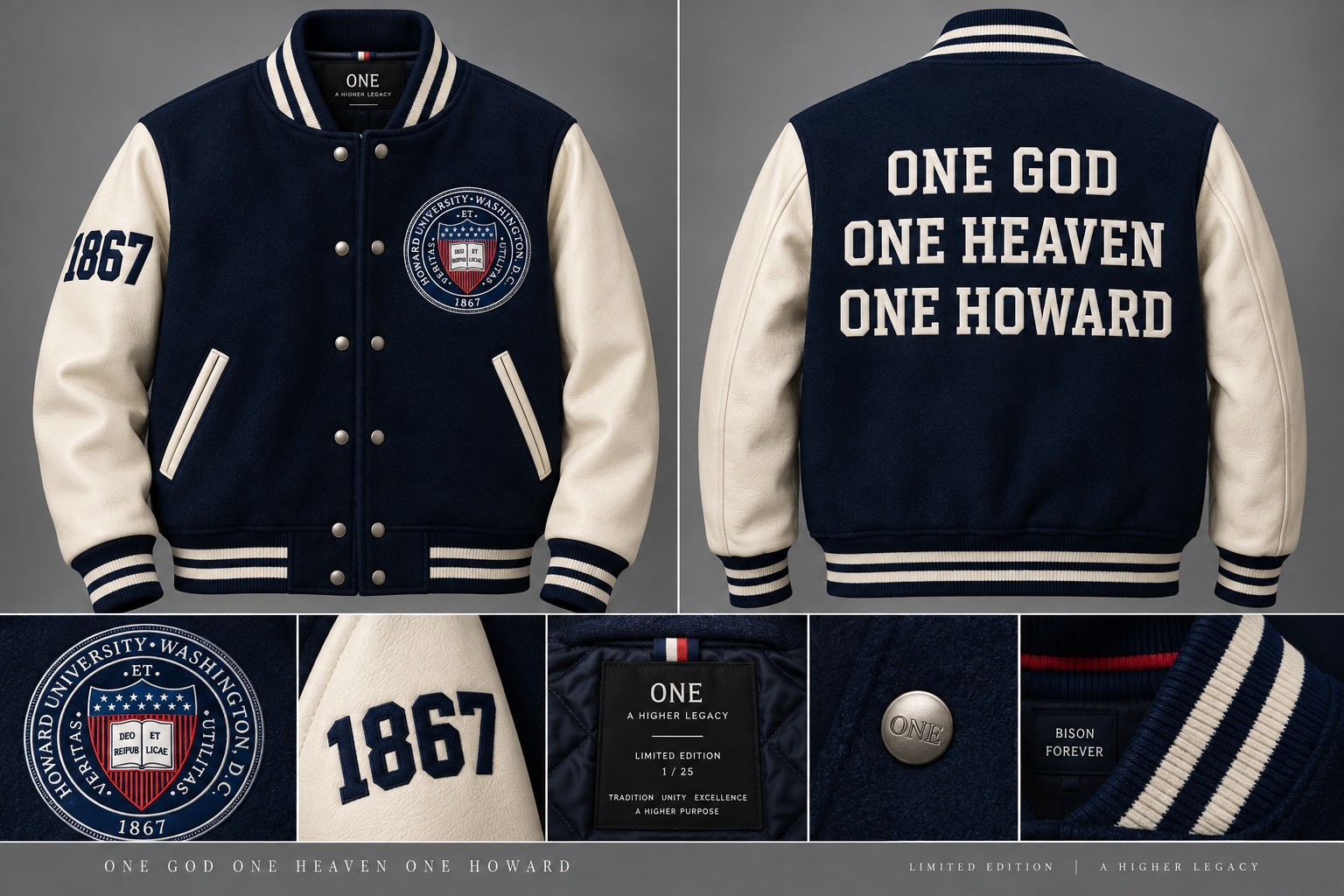 Howard 100 varsity jacket